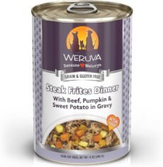 Weruva Classic Dog Food, Steak Frites with Beef, Pumpkin & Sweet Potato in Gravy
